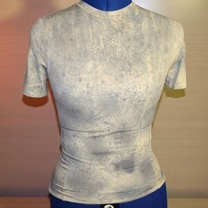 Lululemon Gray Blue Tie-Dye Gym Top "RARE" TIE DYE PRINT.  ATHLETIC WOMENS TOP